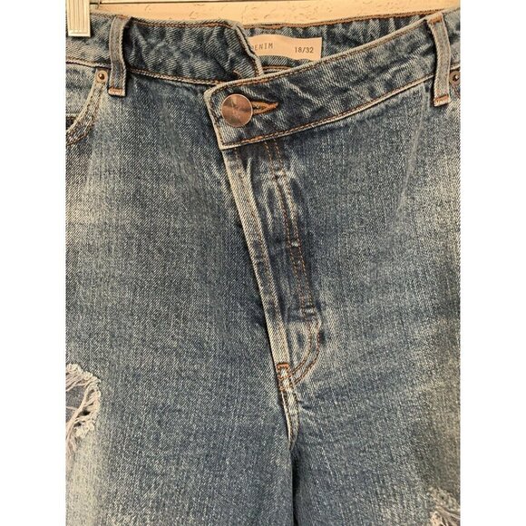 ASOS Remo Denim Jeans Distressed Denim 18/32 Redon - Picture 6 of 8